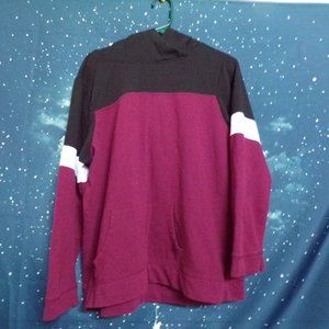 Cute high neck maroon hoodie